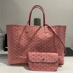 Goyard Pink Canvas Tote